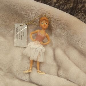 Ballet Dancer Ornament with Tulle Skirt